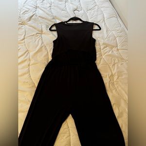 BCBGeneration Black V-neck Jumpsuit